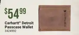 Cabela's Carhartt Detroit Passcase Wallet offer
