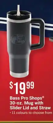 Cabela's Bass Pro Shops 30-oz. Mug with Slider Lid and Straw offer