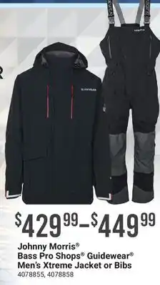 Cabela's Johnny Morris Bass Pro Shops Guidewear Men's Xtreme Jacket or Bibs offer