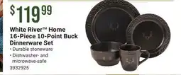 Cabela's White River Home 16-Piece 10-Point Buck Dinnerware Set offer