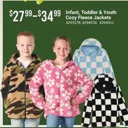 Cabela's Infant, Toddler & Youth Cozy Fleece Jackets offer