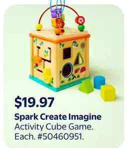 Walmart Spark Create Imagine Activity Cube Game offer