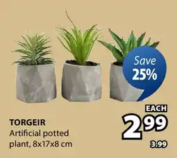 JYSK Torgeir Artificial potted plant offer
