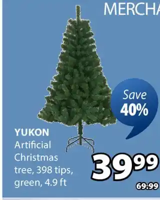 JYSK Yukon Artificial Christmas tree offer