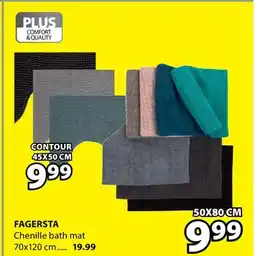 JYSK FAGERSTA Chenille bath mat offer