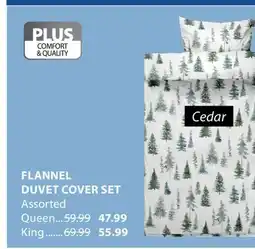 JYSK Flannel Duvet Cover Set Cedar offer