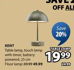 JYSK Kent Table lamp offer