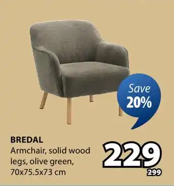 JYSK Bredal Armchair offer