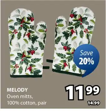 JYSK Melody Oven mitts offer