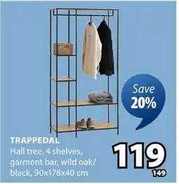 JYSK Trappedal Hall tree offer