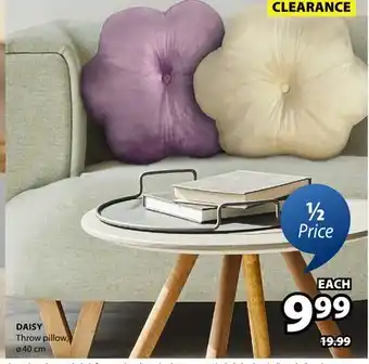 JYSK Daisy Throw pillow offer