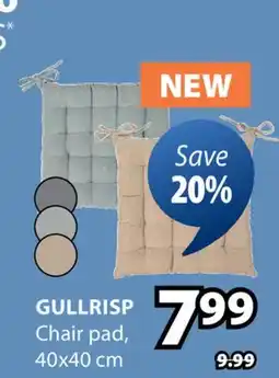 JYSK GULLRISP Chair pad offer