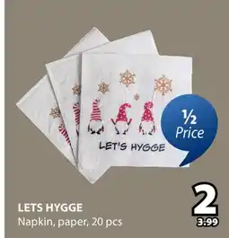 JYSK Lets Hygge Napkin offer