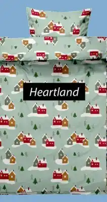 JYSK Heartland 100% Cotton Flannel Duvet Cover Set offer