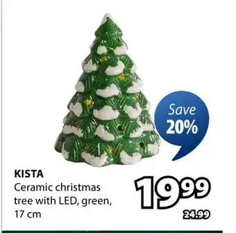 JYSK Kista Ceramic christmas tree with LED offer