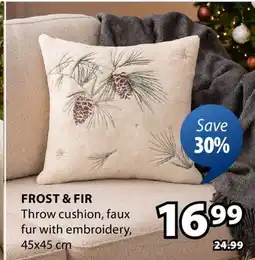 JYSK FROST & FIR Throw cushion offer