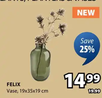 JYSK Felix Vase offer