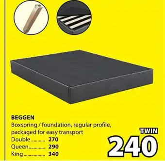 JYSK Beggen Boxspring / foundation offer