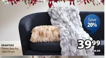 JYSK ERANTHIS Throw offer