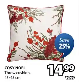 JYSK Cosy Noel Throw cushion offer