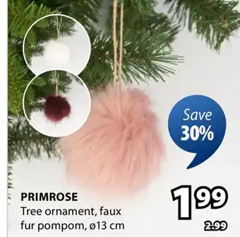JYSK Primrose Tree ornament offer