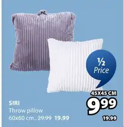 JYSK SIRI Throw pillow offer