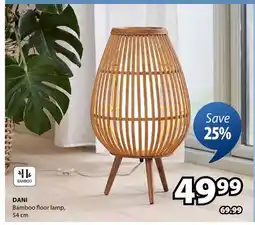 JYSK DANI Bamboo floor lamp offer