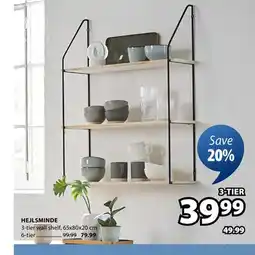 JYSK Hejlsminde 3-tier wall shelf offer