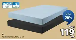 JYSK F5 Foam mattress firm offer