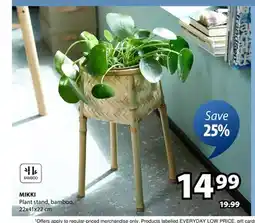 JYSK Mikki Plant stand, bamboo offer