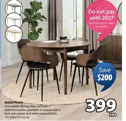 JYSK MARSTRAND Extendable dining table offer