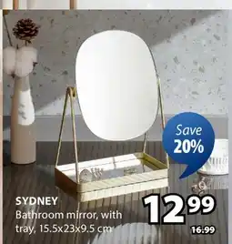 JYSK Sydney Bathroom mirror, with tray offer