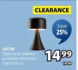 JYSK Jacob Table lamp offer