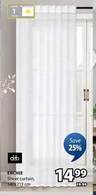 JYSK Erchie Sheer curtain offer