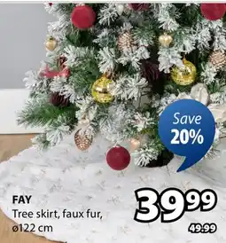 JYSK Fay Tree skirt offer