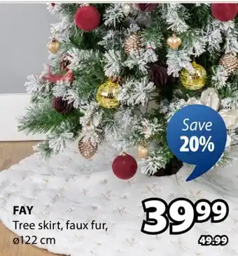 JYSK Fay Tree skirt offer