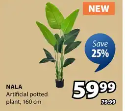 JYSK Nala Artificial potted plant offer