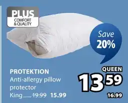 JYSK Protektion Anti-allergy pillow protector offer