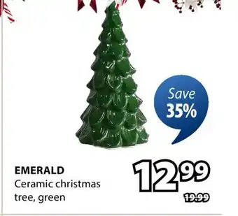 JYSK EMERALD Ceramic christmas tree, green offer