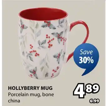 JYSK HOLLYBERRY MUG offer