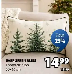 JYSK EVERGREEN BLISS Throw cushion offer