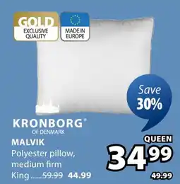 JYSK MALVIK Polyester pillow offer