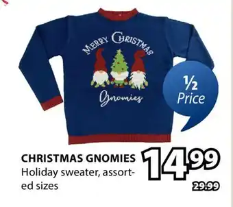 JYSK CHRISTMAS GNOMIES Holiday sweater offer