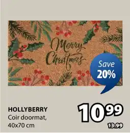 JYSK Hollyberry Coir doormat offer