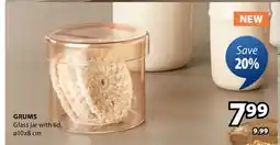 JYSK Grums Glass jar with lid offer