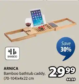 JYSK ARNICA Bamboo bathtub caddy offer