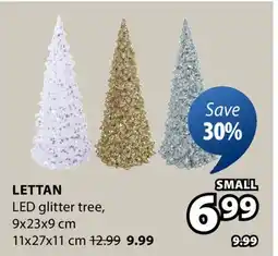 JYSK Lettan LED glitter tree offer