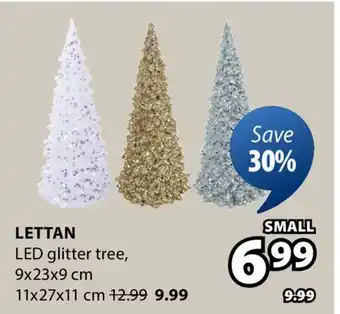 JYSK Lettan LED glitter tree offer