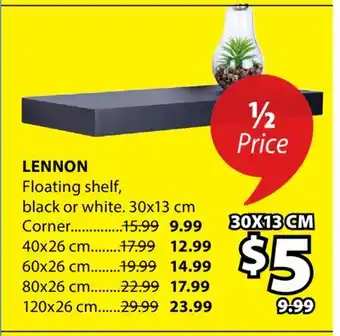 JYSK LENNON Floating shelf offer