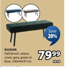 JYSK Rjukan Hall bench offer